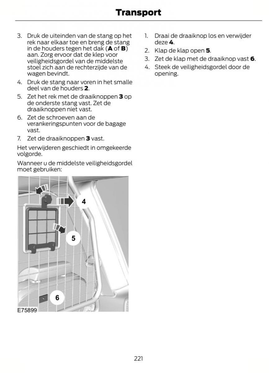 Ford S Max I 1 handleiding / page 224