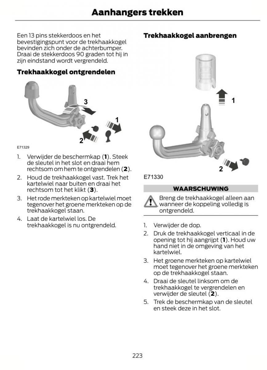 Ford S Max I 1 handleiding / page 226