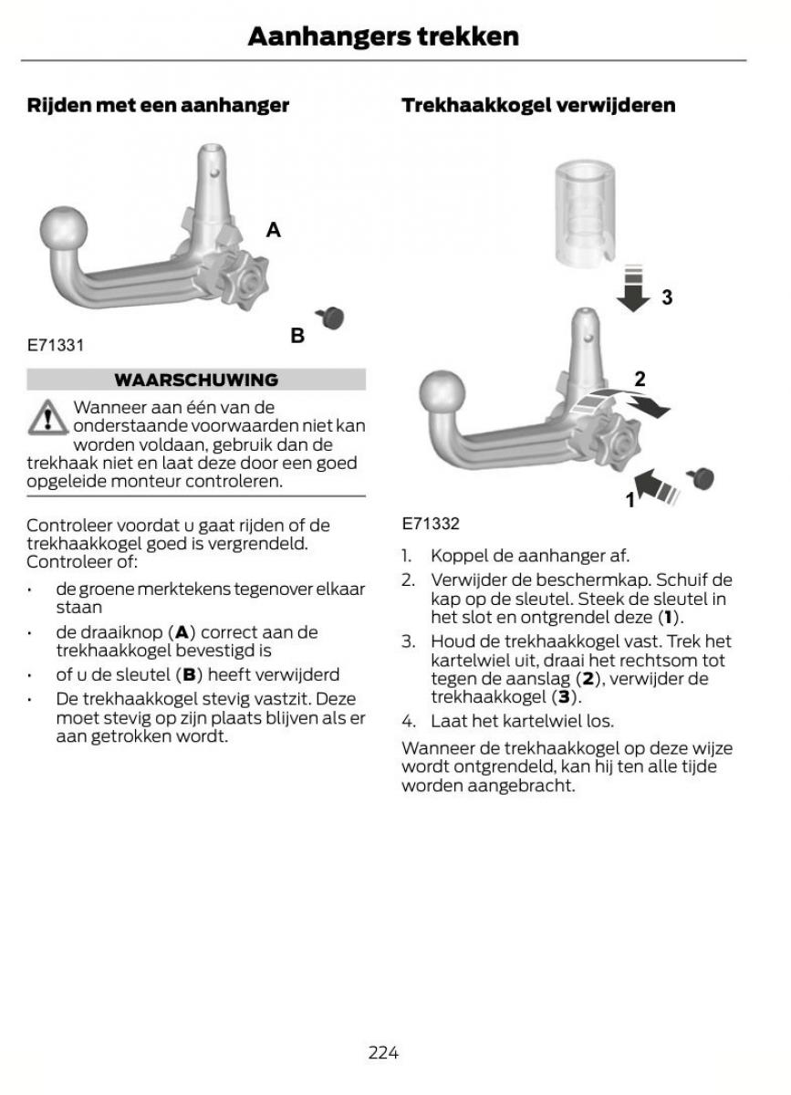 Ford S Max I 1 handleiding / page 227