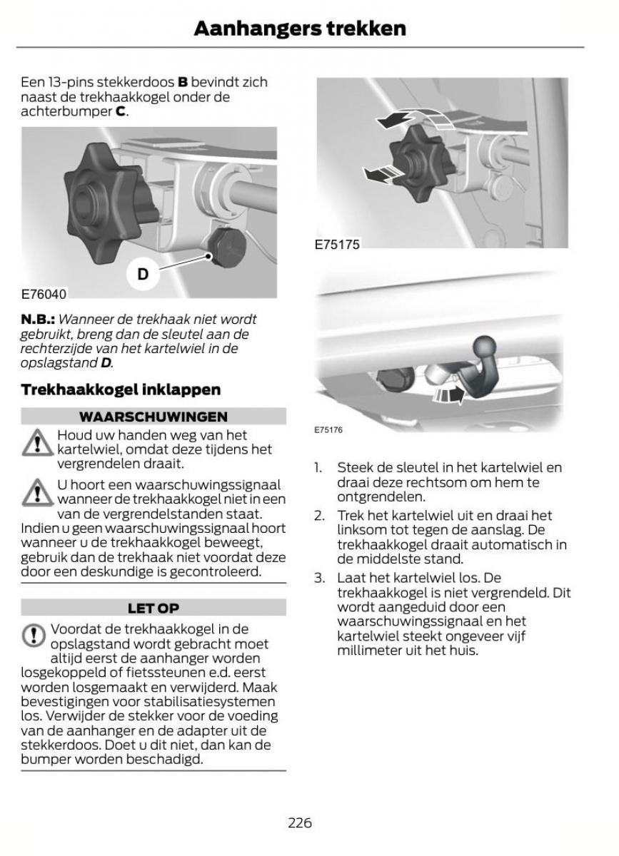 Ford S Max I 1 handleiding / page 229