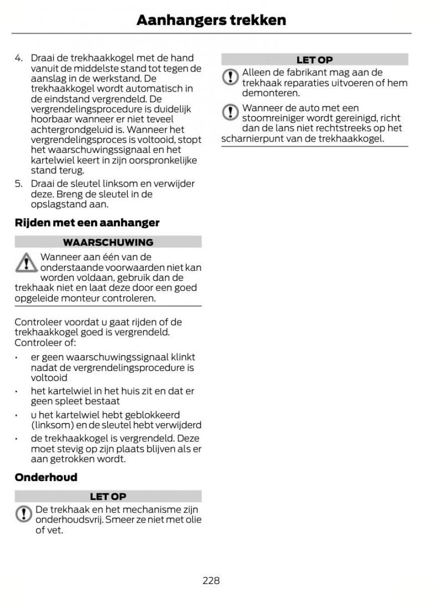 Ford S Max I 1 handleiding / page 231