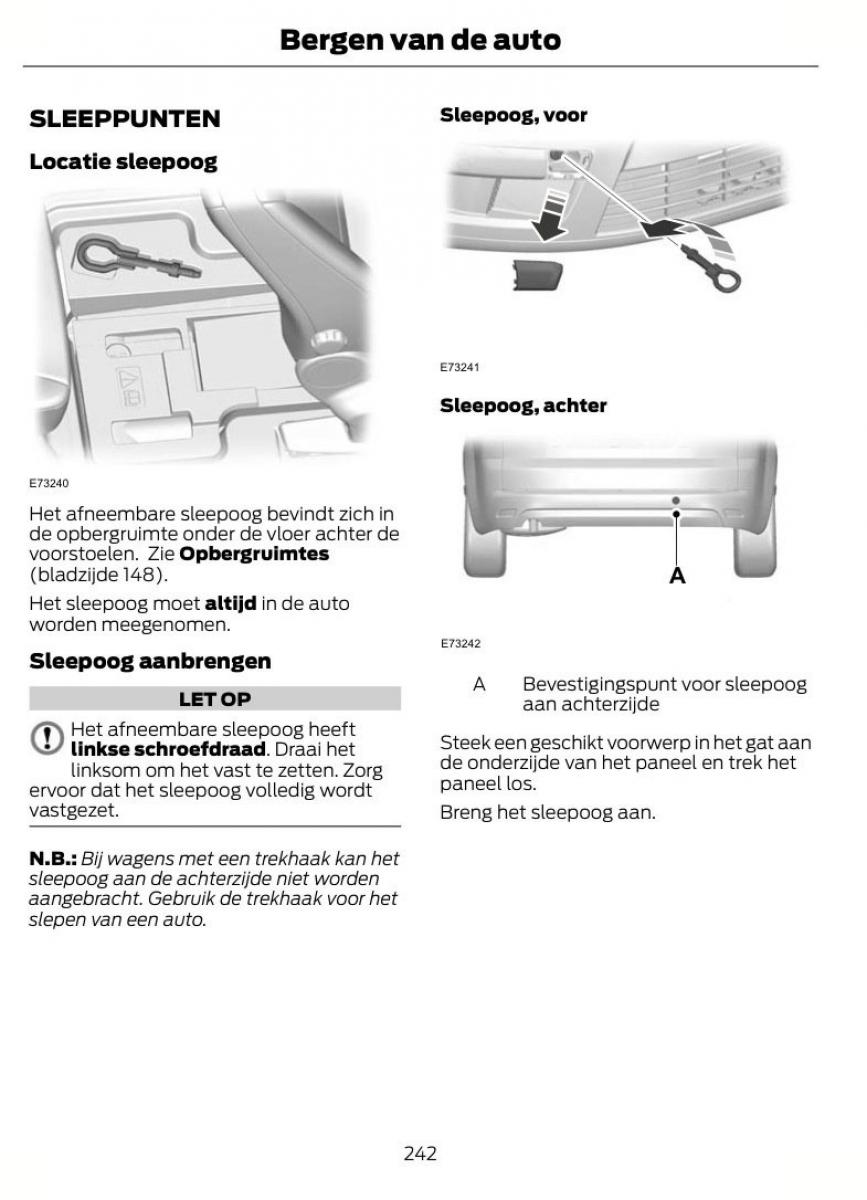 Ford S Max I 1 handleiding / page 245