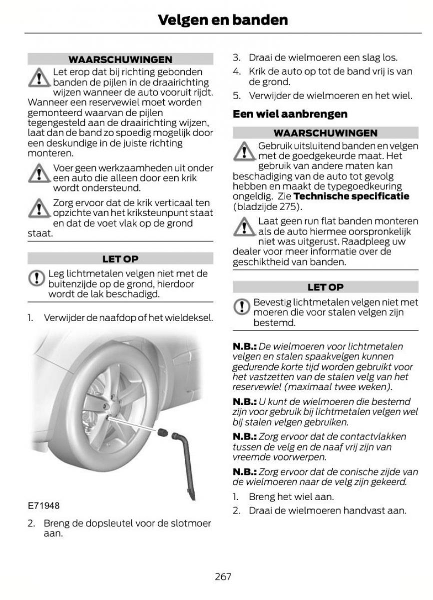 Ford S Max I 1 handleiding / page 270