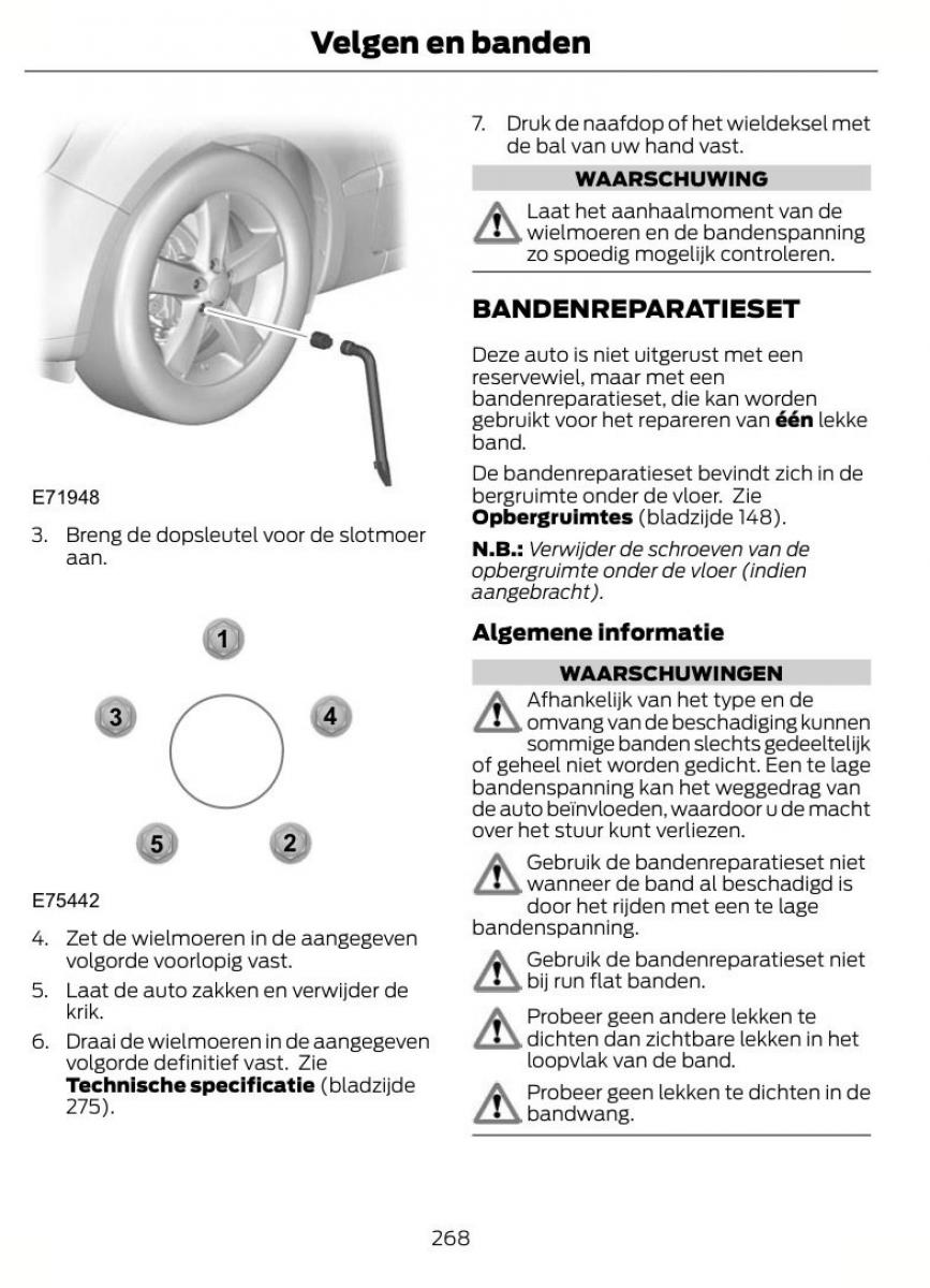 Ford S Max I 1 handleiding / page 271