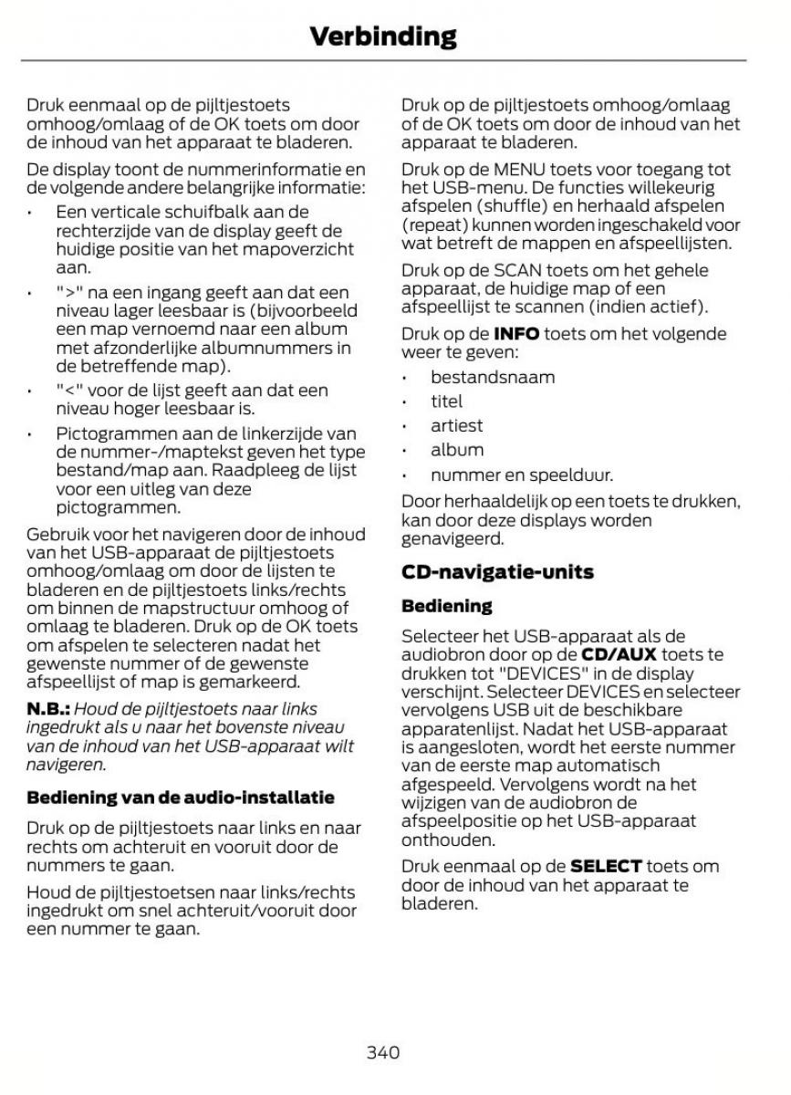 Ford S Max I 1 handleiding / page 343