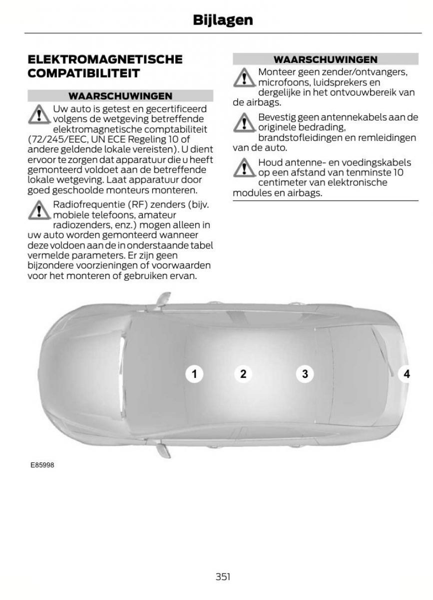 Ford S Max I 1 handleiding / page 354