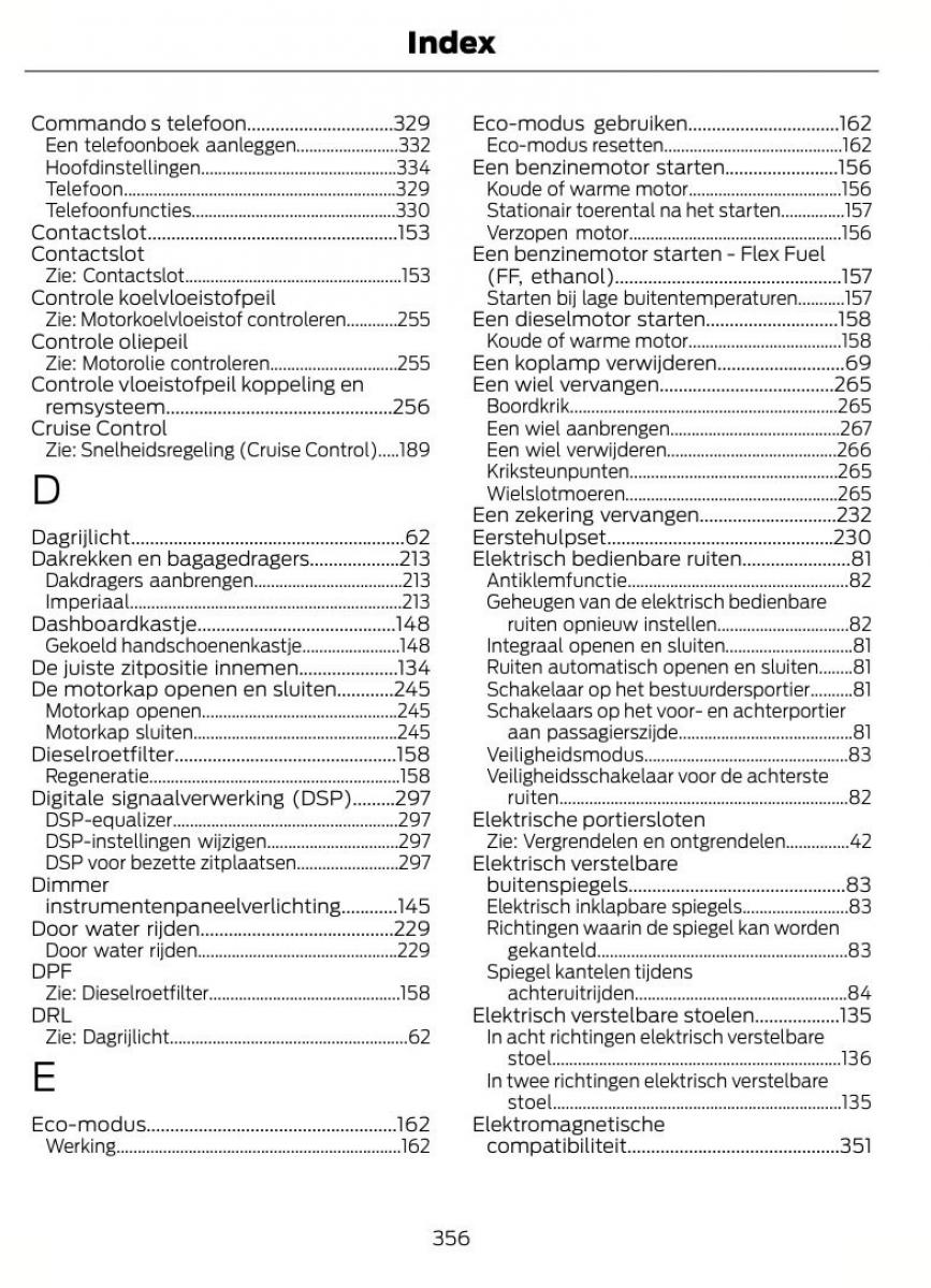 Ford S Max I 1 handleiding / page 359