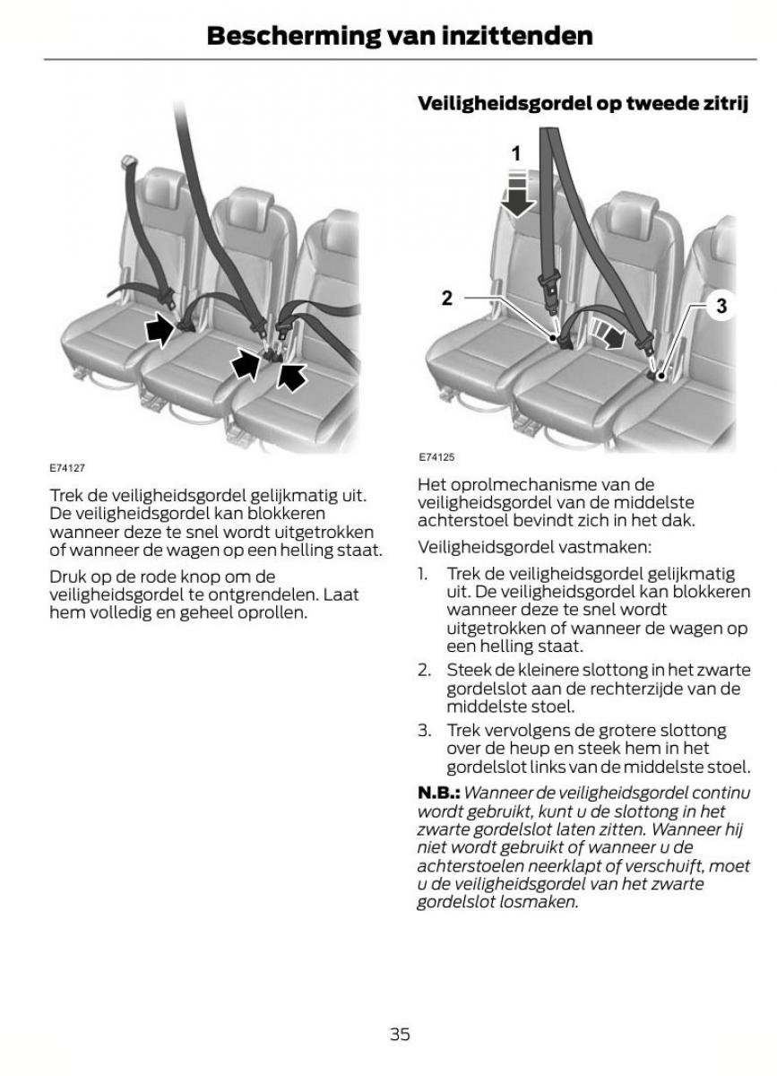 Ford S Max I 1 handleiding / page 38