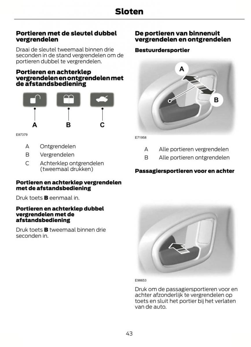 Ford S Max I 1 handleiding / page 46