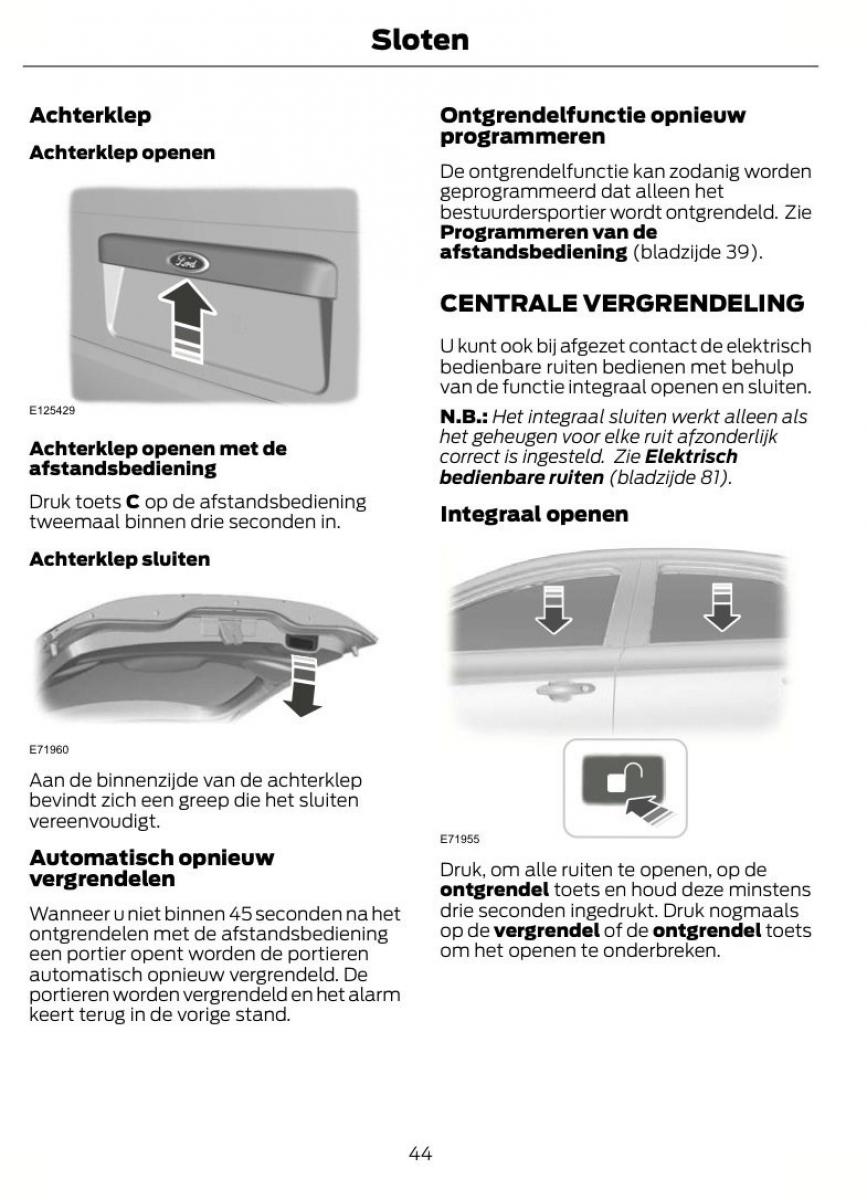 Ford S Max I 1 handleiding / page 47