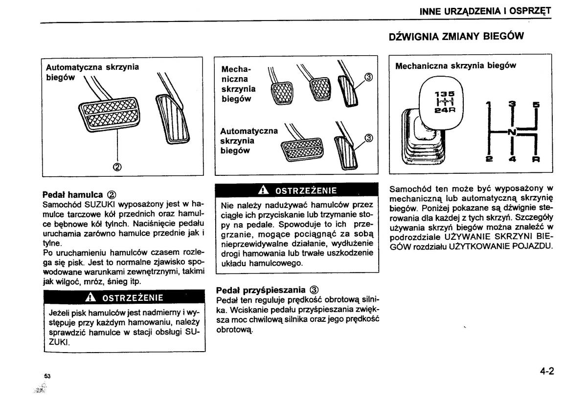 Suzuki Baleno I 1 instrukcja obslugi / page 55