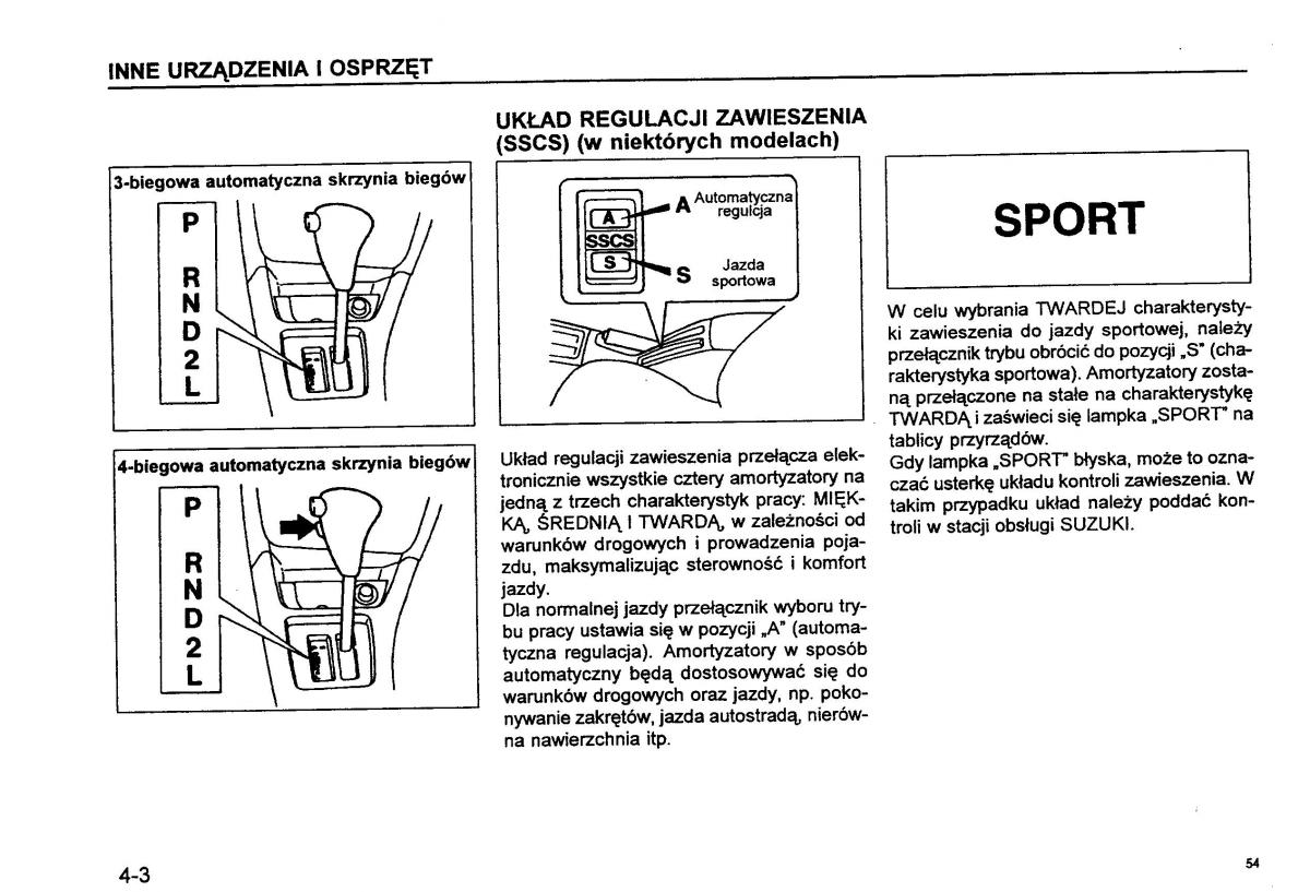 Suzuki Baleno I 1 instrukcja obslugi / page 56