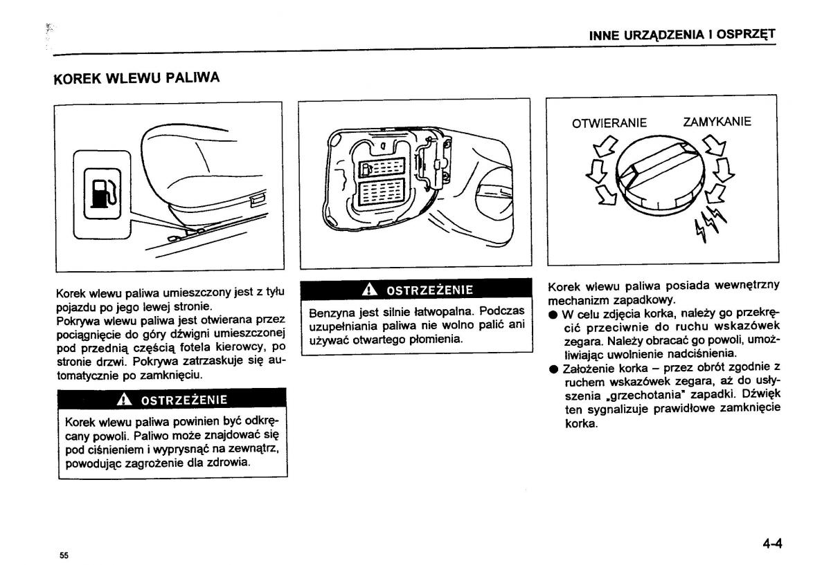 Suzuki Baleno I 1 instrukcja obslugi / page 57