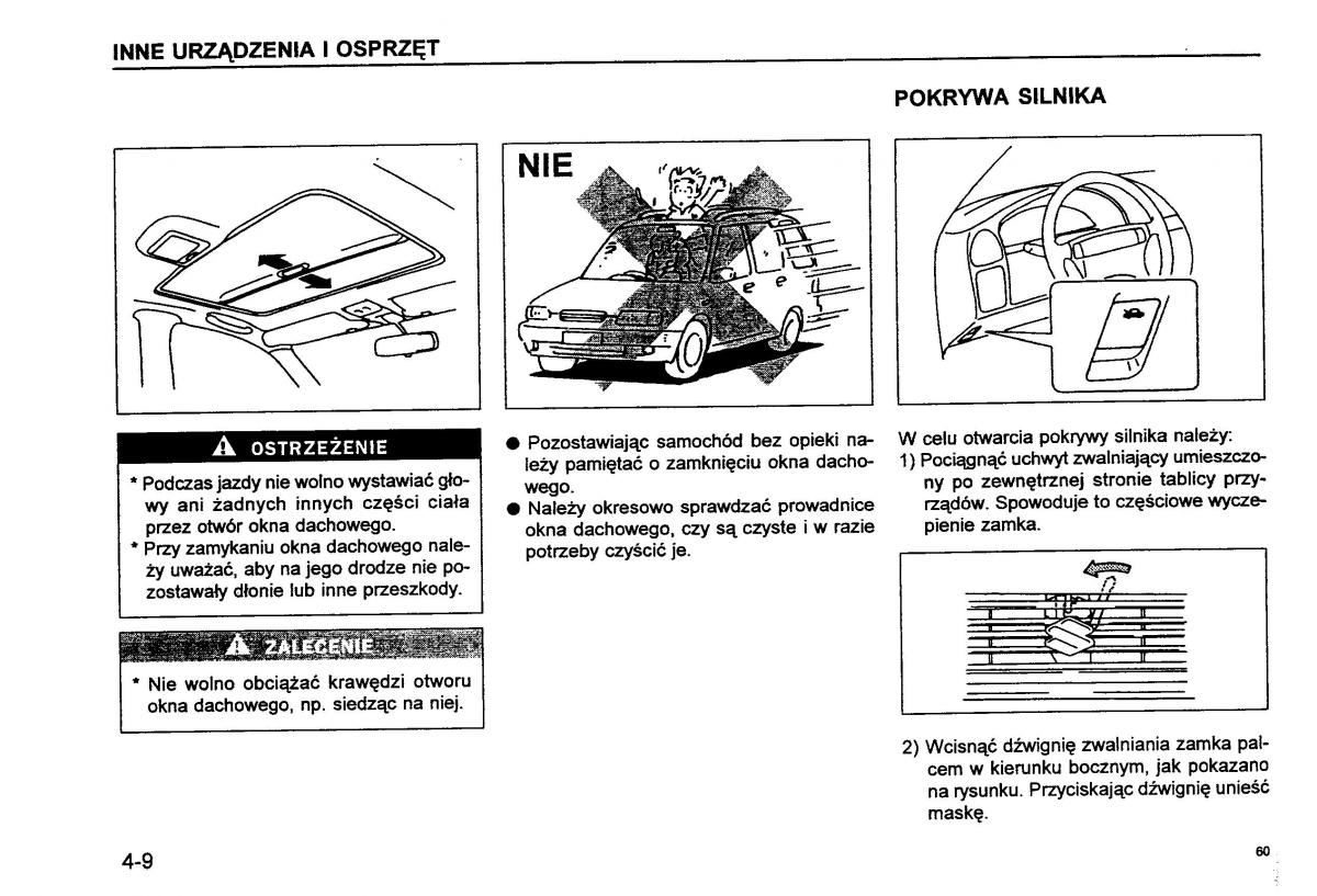 Suzuki Baleno I 1 instrukcja obslugi / page 62