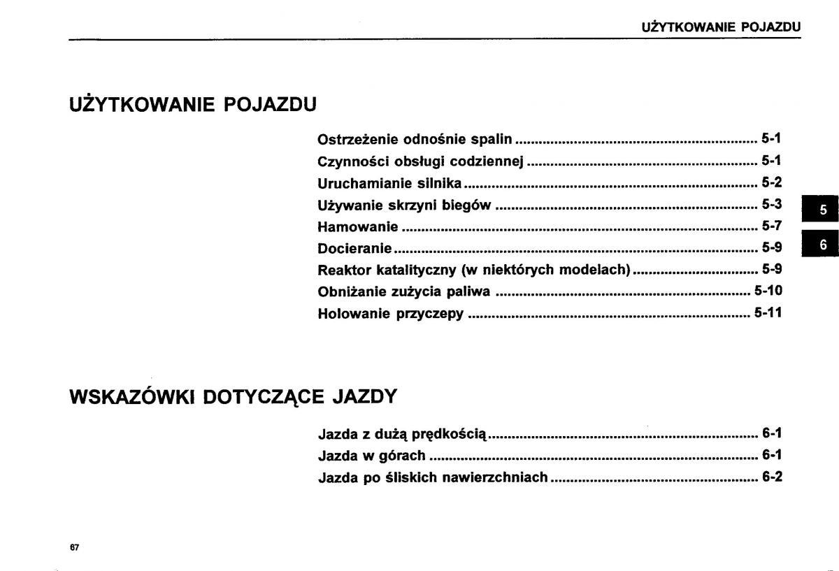 Suzuki Baleno I 1 instrukcja obslugi / page 69