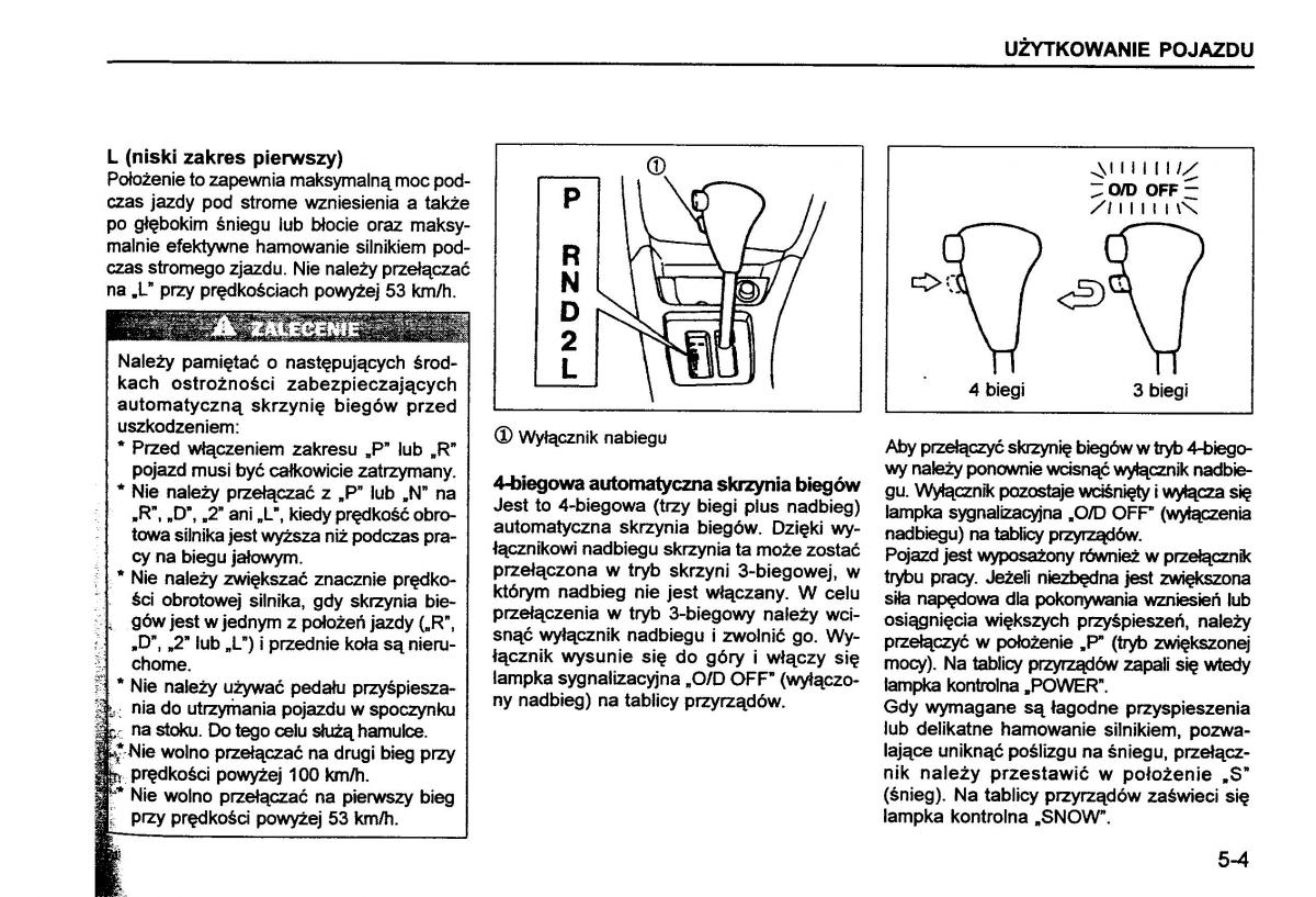 Suzuki Baleno I 1 instrukcja obslugi / page 73