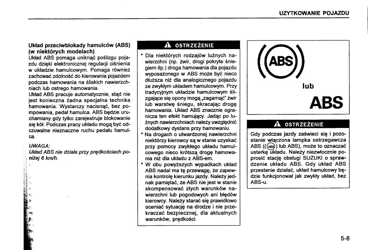 Suzuki Baleno I 1 instrukcja obslugi / page 77