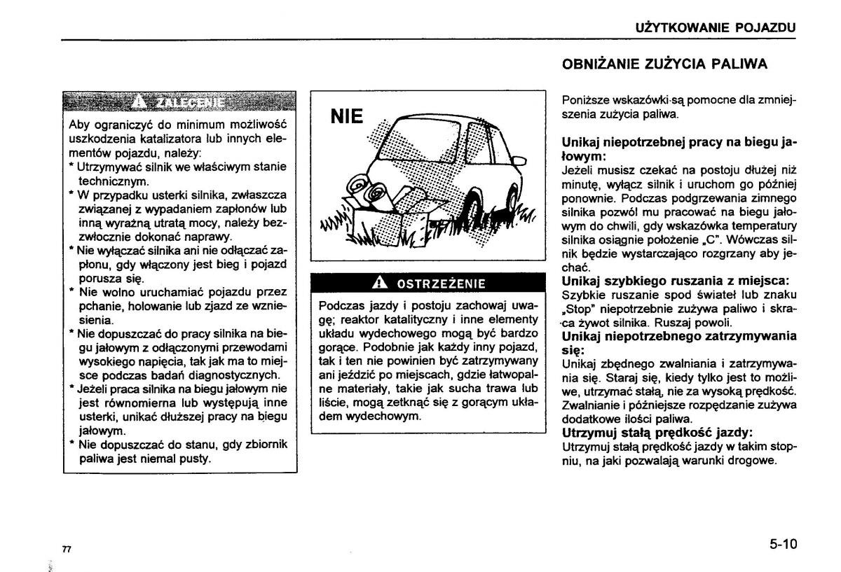 Suzuki Baleno I 1 instrukcja obslugi / page 79