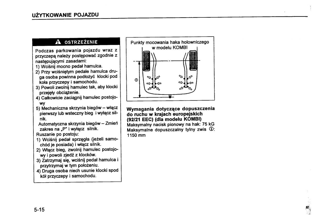 Suzuki Baleno I 1 instrukcja obslugi / page 84