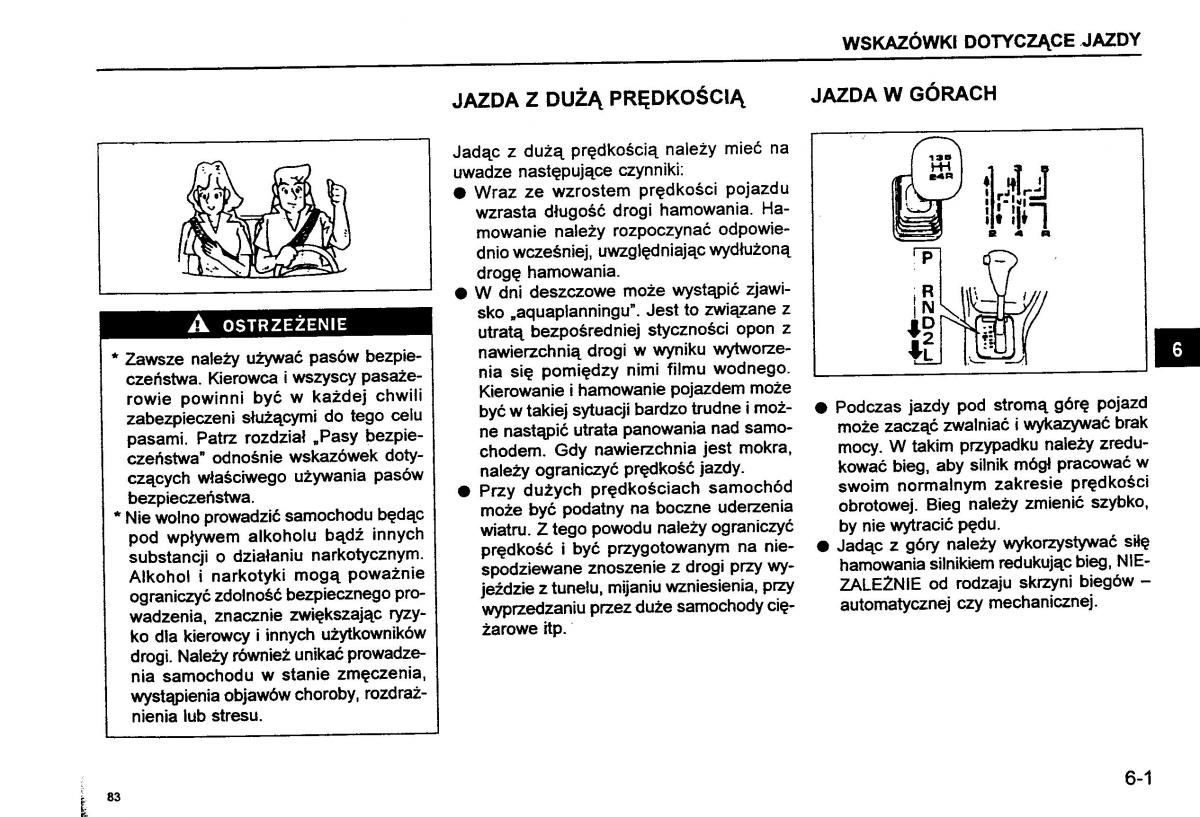 Suzuki Baleno I 1 instrukcja obslugi / page 85