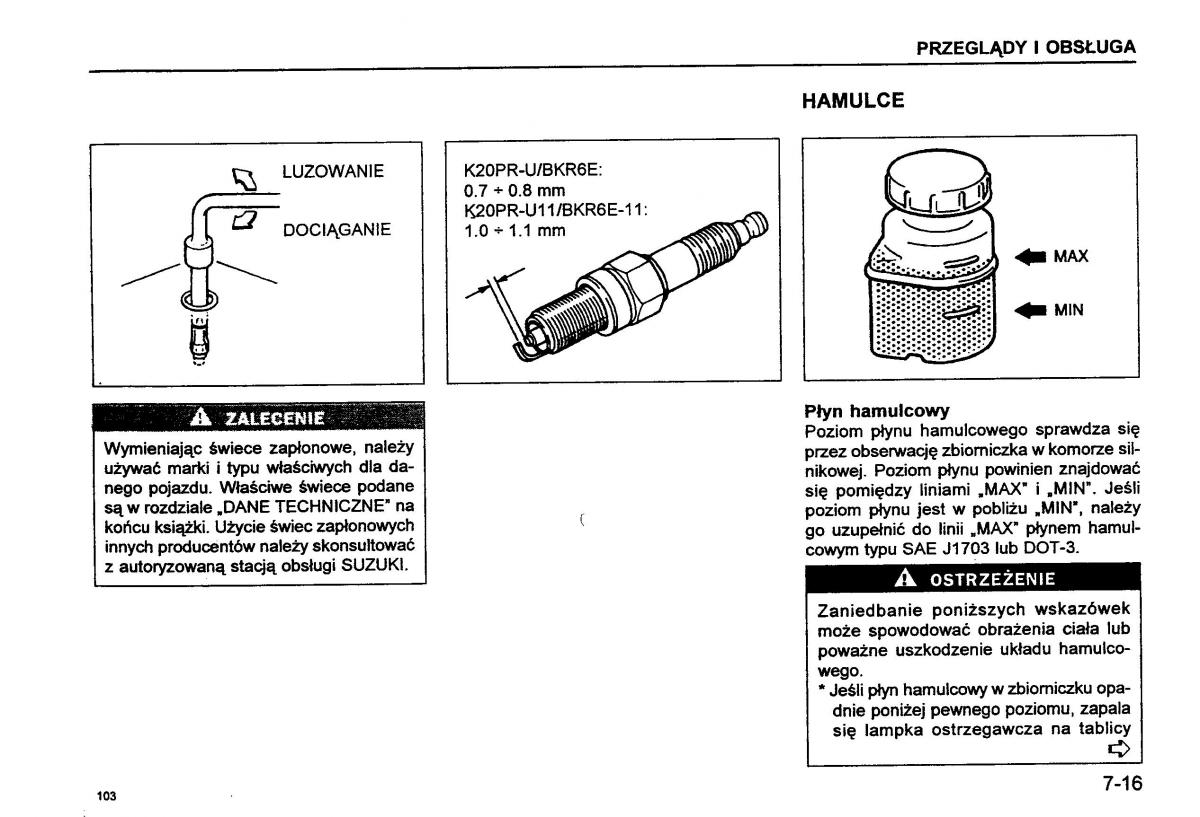 Suzuki Baleno I 1 instrukcja obslugi / page 105