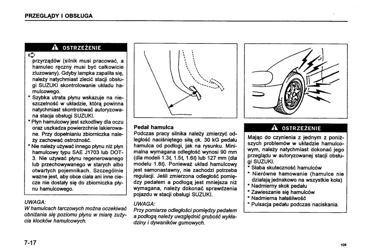 Suzuki Baleno I 1 instrukcja obslugi / page 106