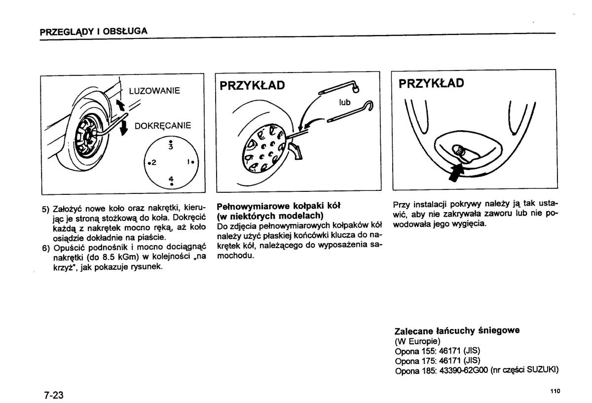 Suzuki Baleno I 1 instrukcja obslugi / page 112