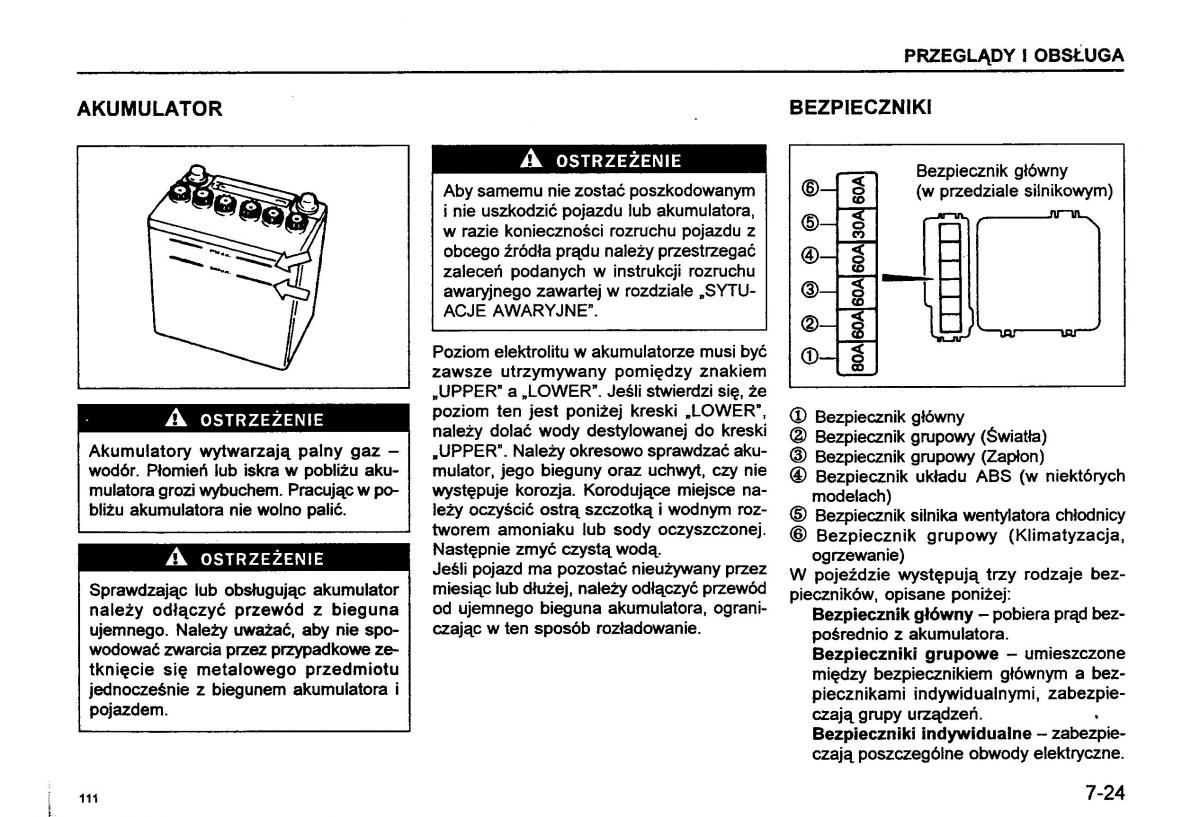 Suzuki Baleno I 1 instrukcja obslugi / page 113