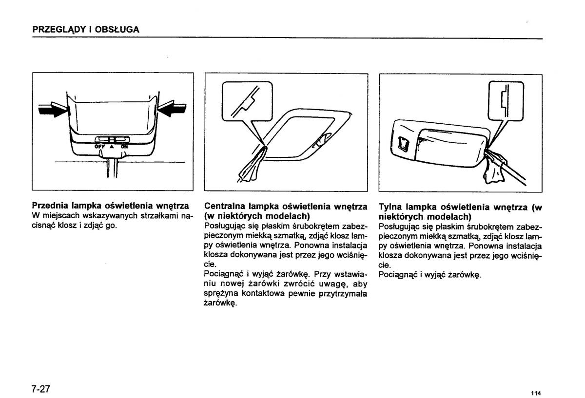 Suzuki Baleno I 1 instrukcja obslugi / page 116