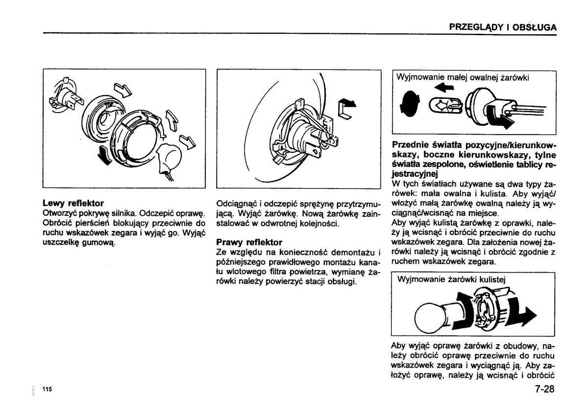 Suzuki Baleno I 1 instrukcja obslugi / page 117