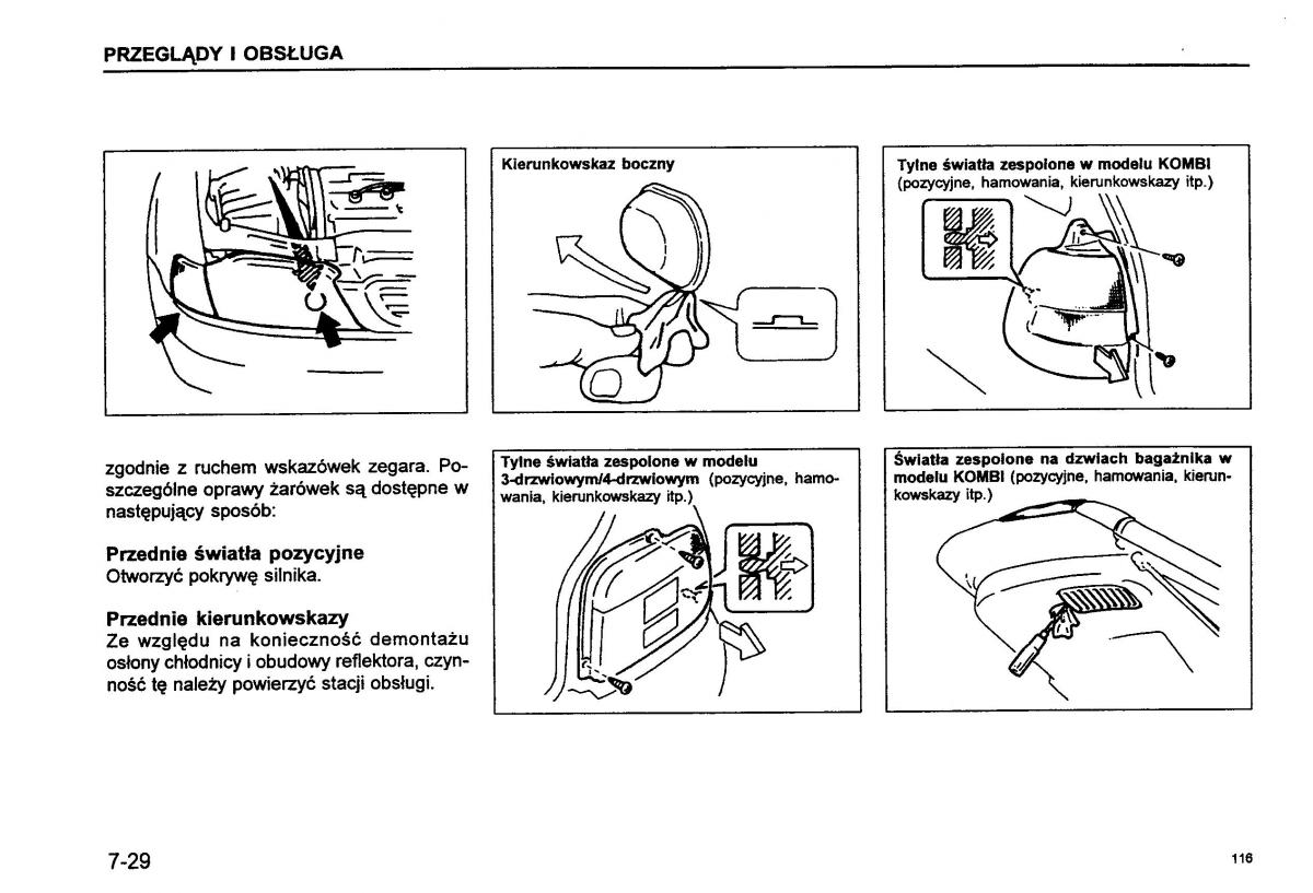 Suzuki Baleno I 1 instrukcja obslugi / page 118