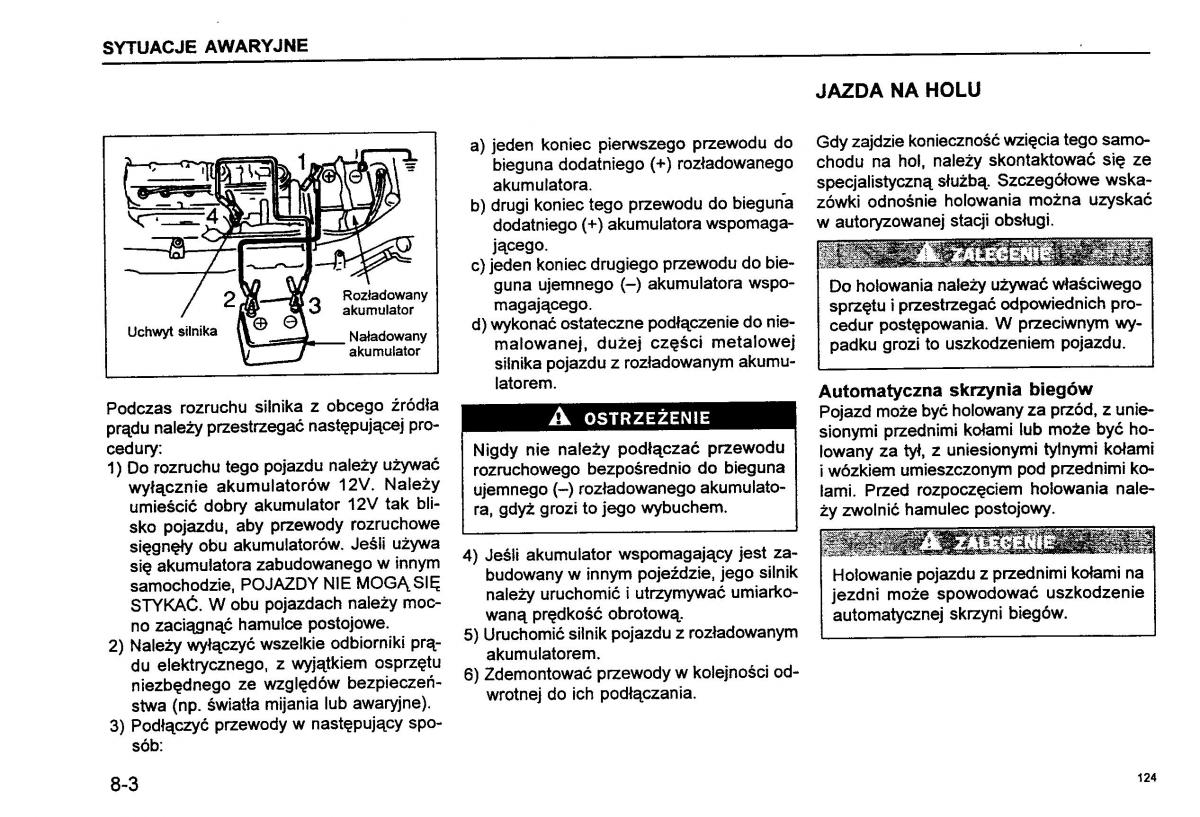 Suzuki Baleno I 1 instrukcja obslugi / page 126