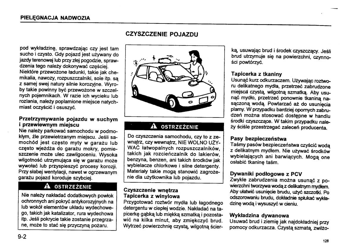 Suzuki Baleno I 1 instrukcja obslugi / page 130