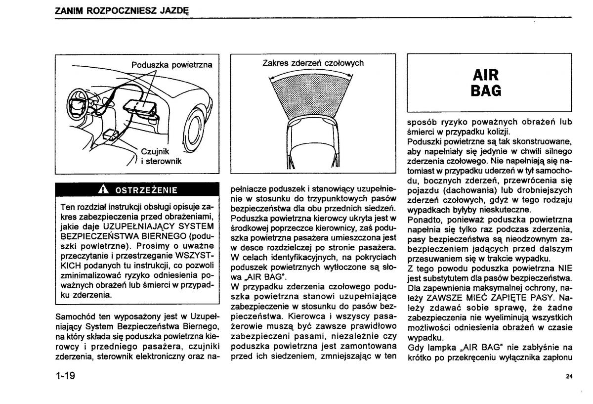 Suzuki Baleno I 1 instrukcja obslugi / page 26