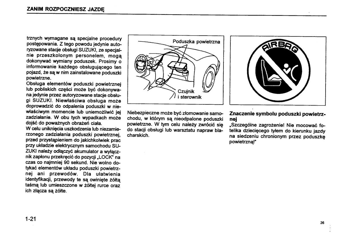 Suzuki Baleno I 1 instrukcja obslugi / page 28