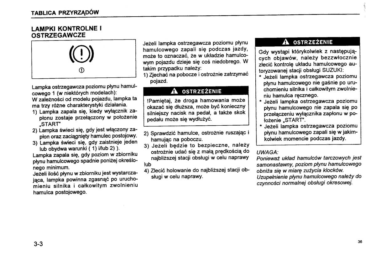 Suzuki Baleno I 1 instrukcja obslugi / page 38