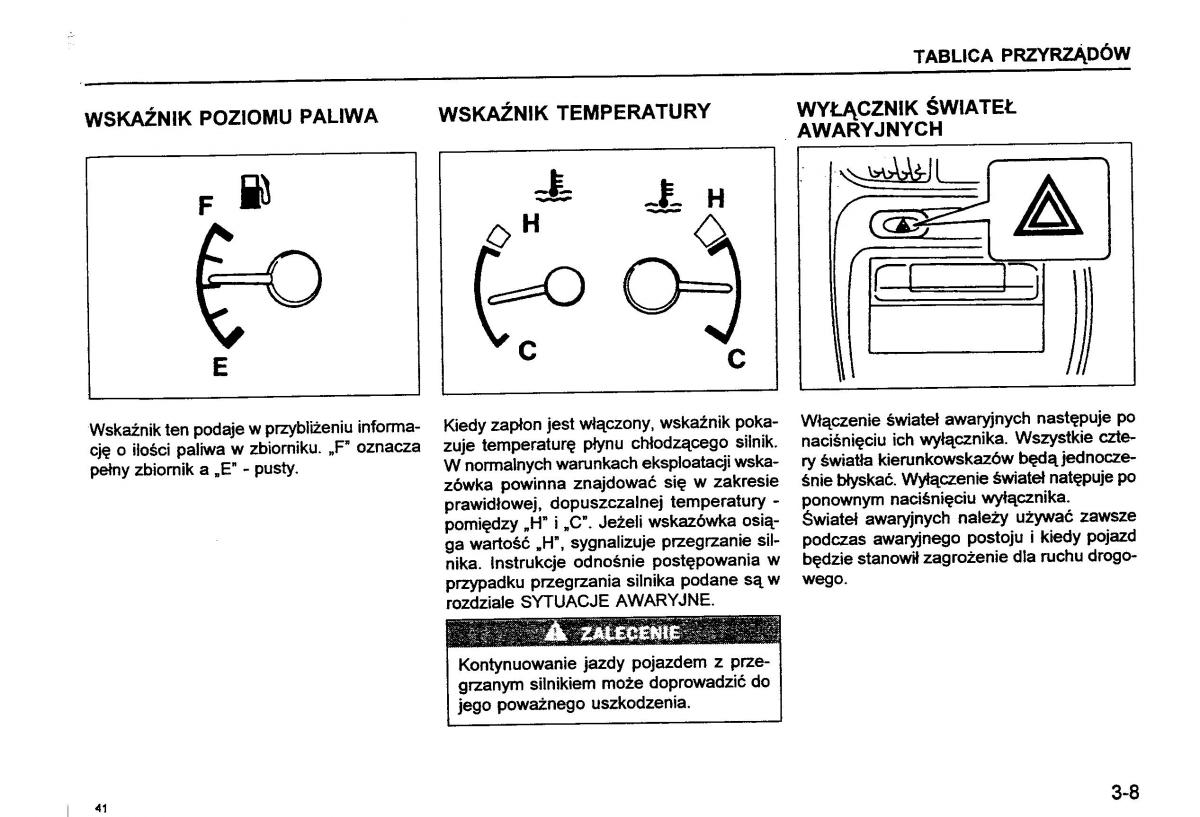 Suzuki Baleno I 1 instrukcja obslugi / page 43