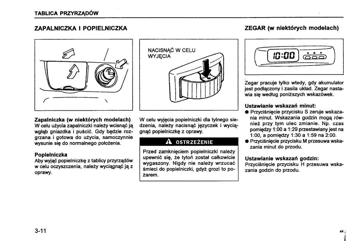 Suzuki Baleno I 1 instrukcja obslugi / page 46