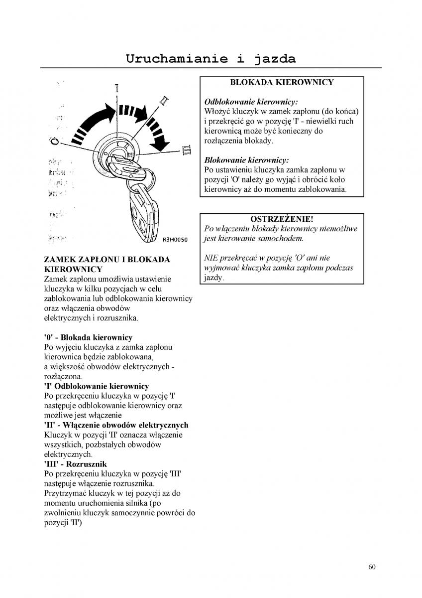 Rover 200 III 3 instrukcja obslugi / page 60