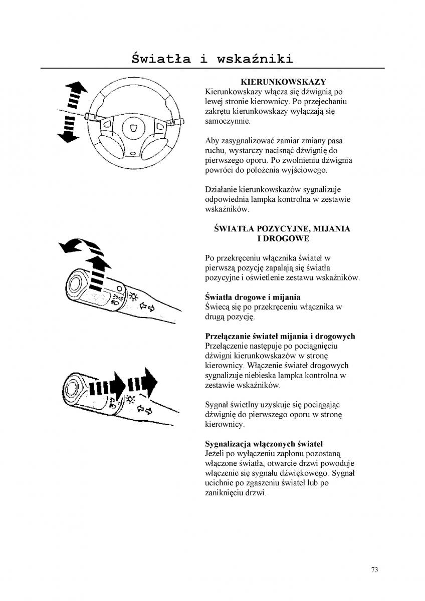 Rover 200 III 3 instrukcja obslugi / page 73