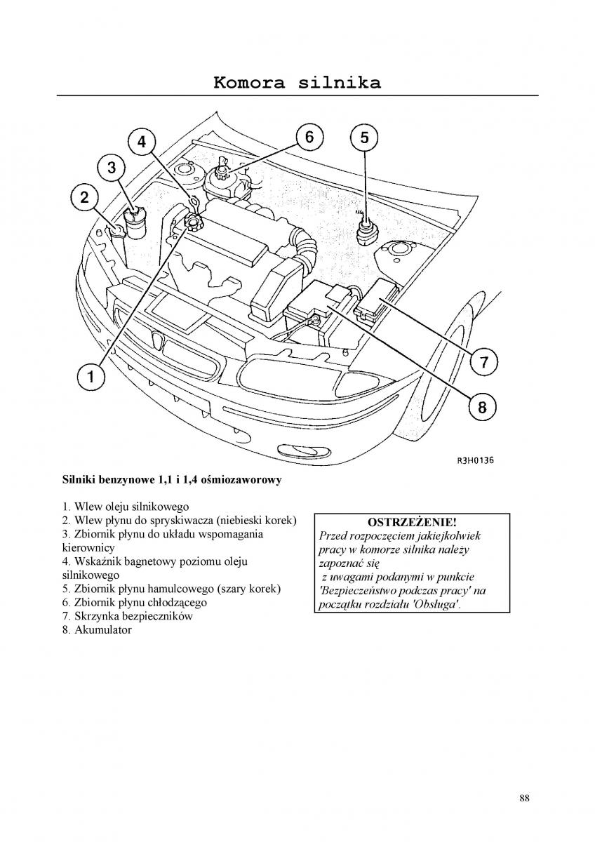 Rover 200 III 3 instrukcja obslugi / page 88