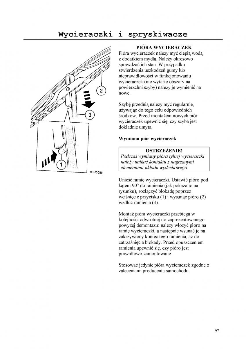 Rover 200 III 3 instrukcja obslugi / page 97
