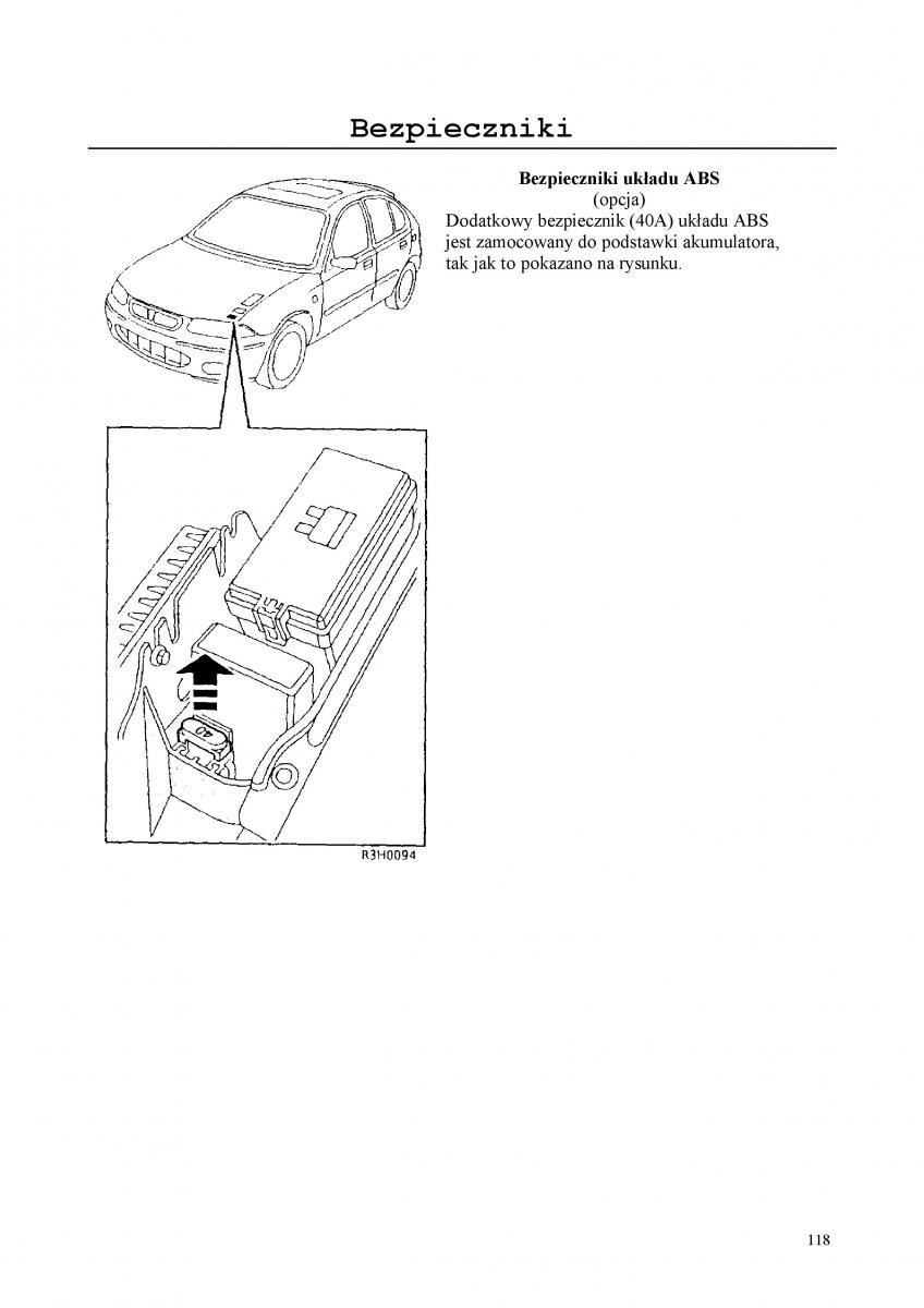 manual  Rover 200 III 3 instrukcja / page 118