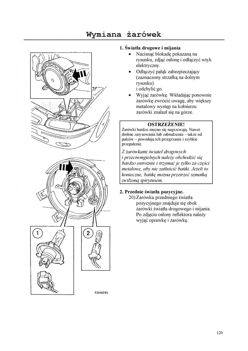 Rover 200 III 3 instrukcja obslugi / page 120