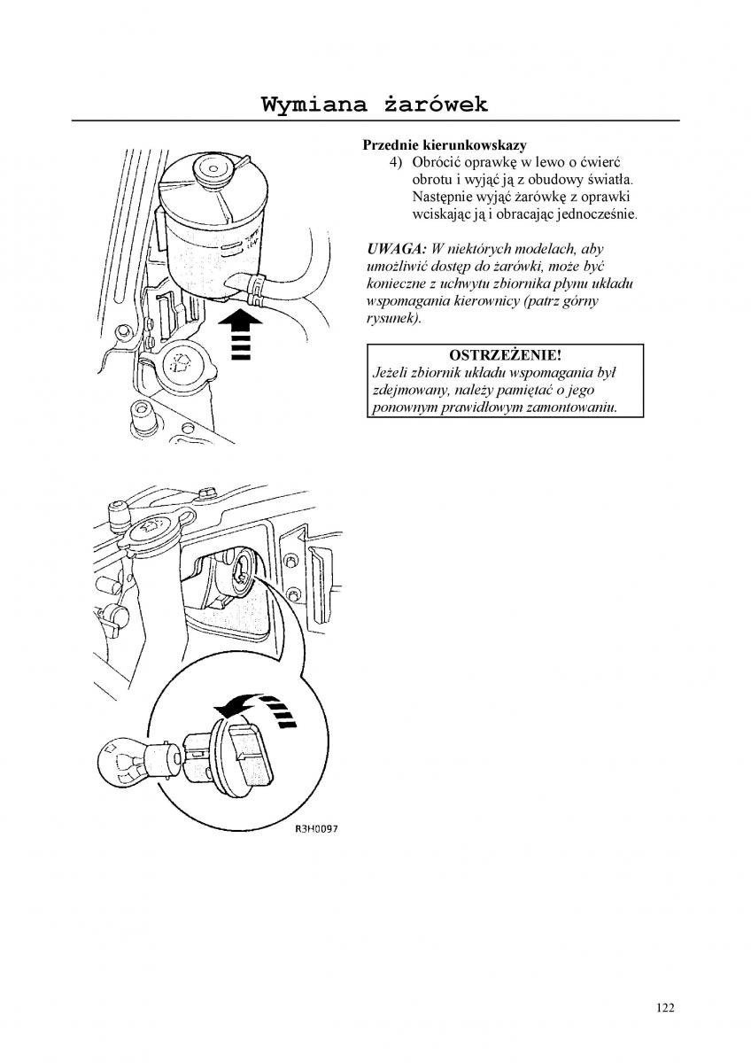 manual  Rover 200 III 3 instrukcja / page 122