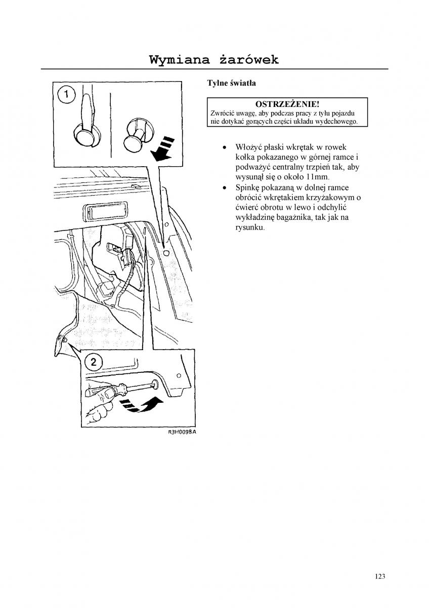 Rover 200 III 3 instrukcja obslugi / page 123