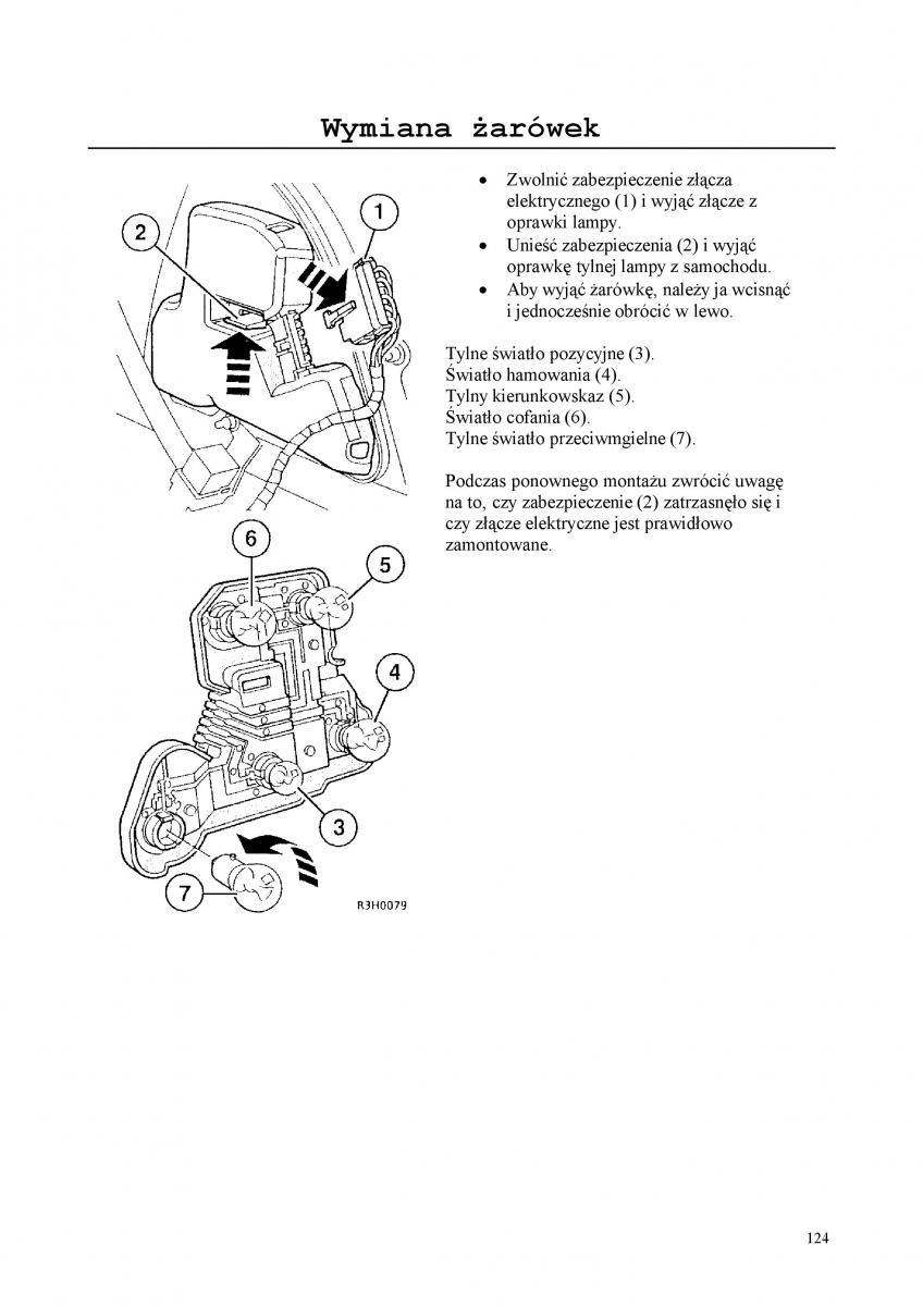 Rover 200 III 3 instrukcja obslugi / page 124