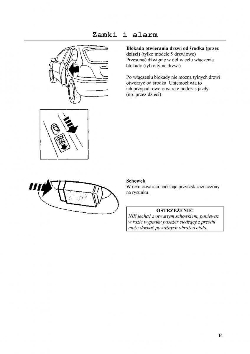 manual  Rover 200 III 3 instrukcja / page 16