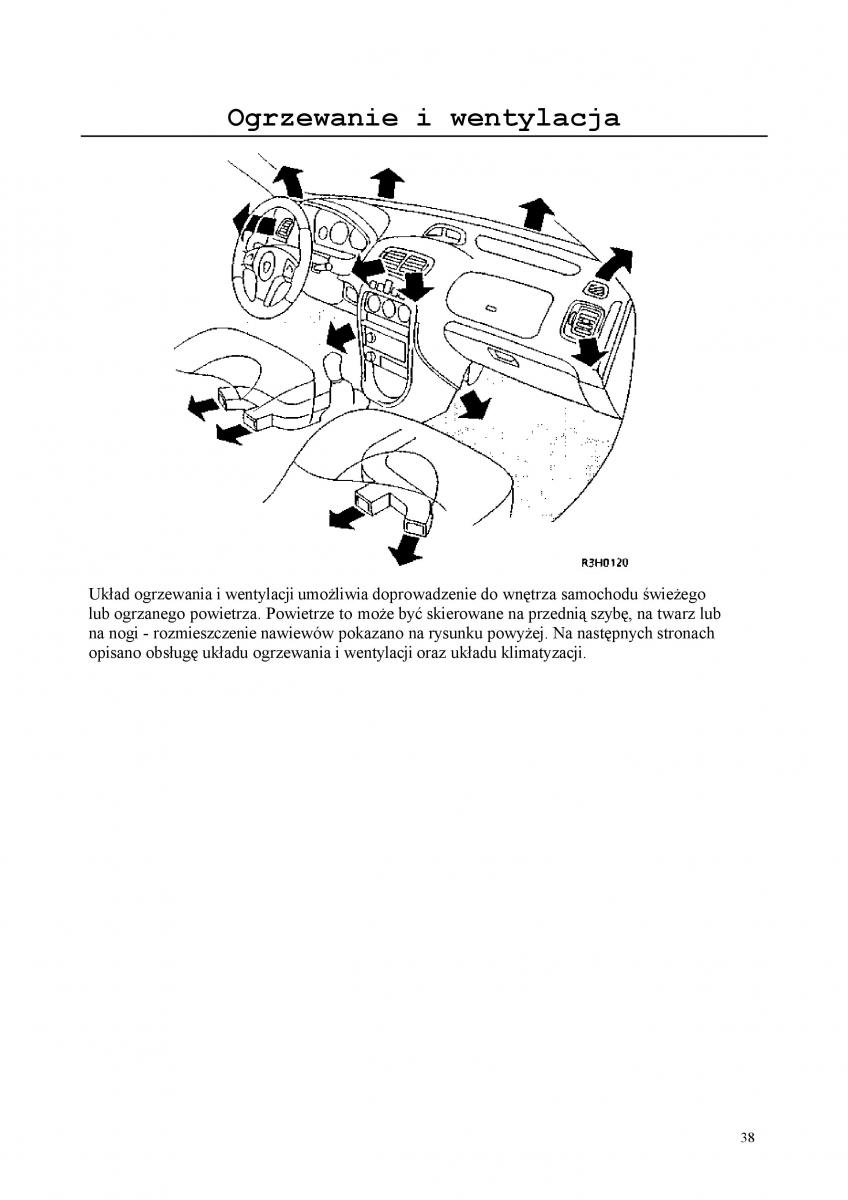 Rover 200 III 3 instrukcja obslugi / page 38