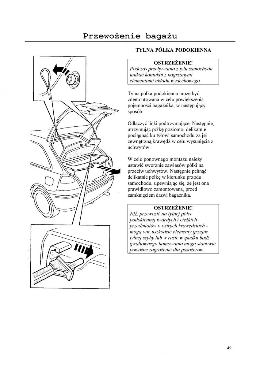 manual  Rover 200 III 3 instrukcja / page 49